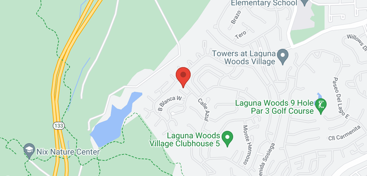 map of 3440 Calle Azul Laguna Woods, CA 92637